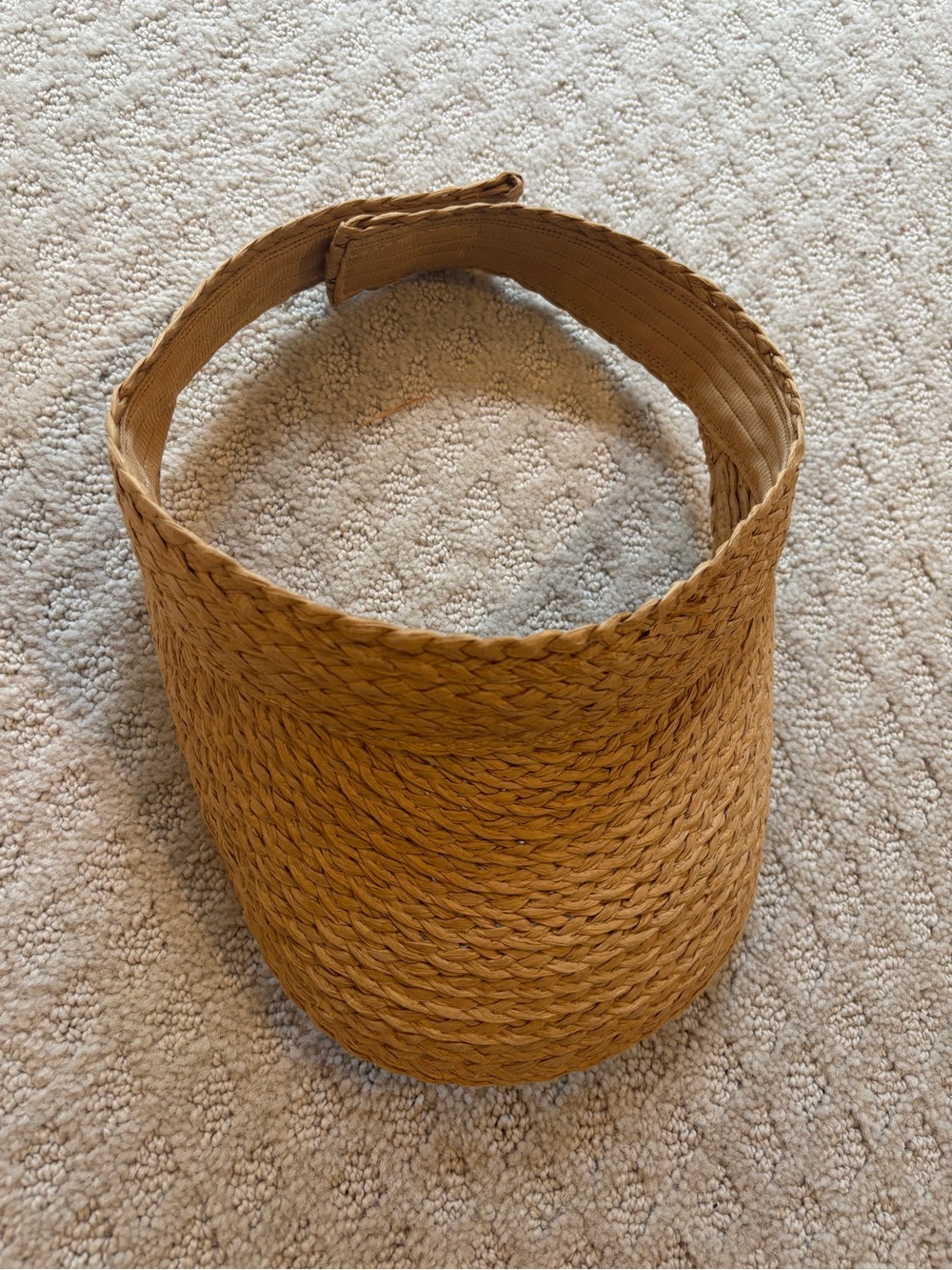 Snapper Rock Straw Visor - Natural Tan